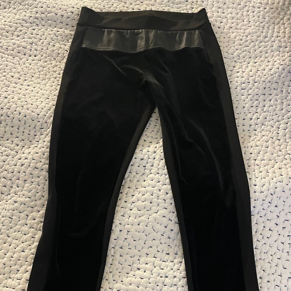 Sandro Suede Pleather Skinny